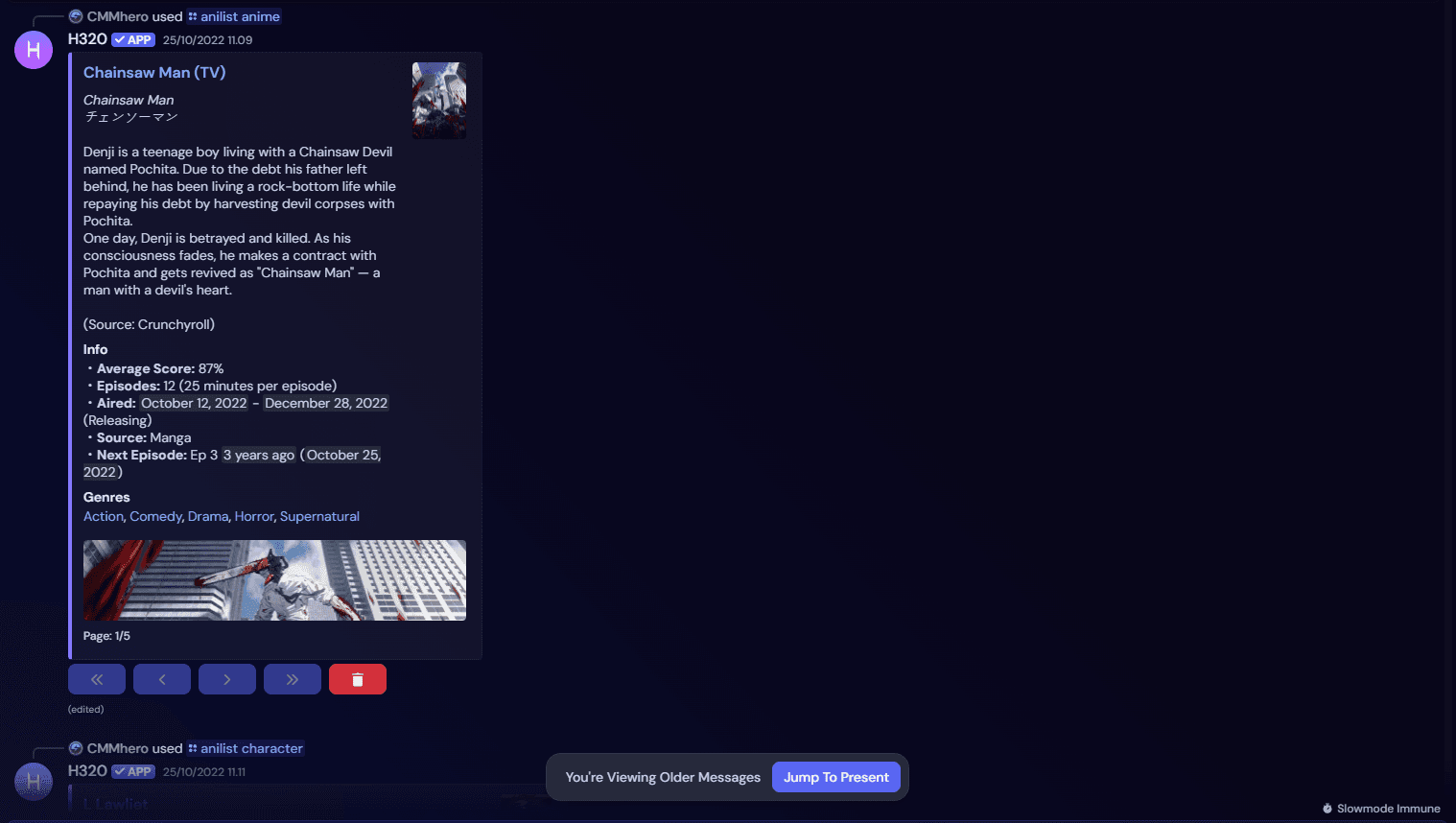 H320 Discord Bot screenshot
