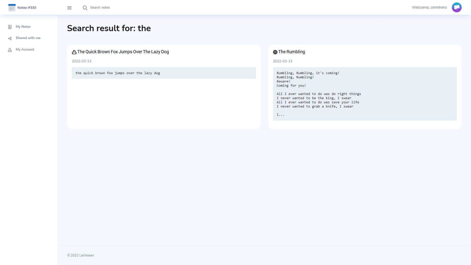 Note Lachisean screenshot