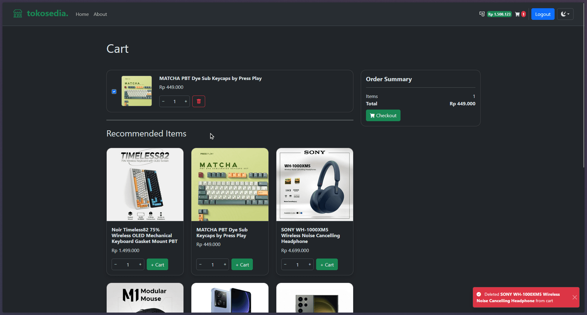 Tokosedia screenshot